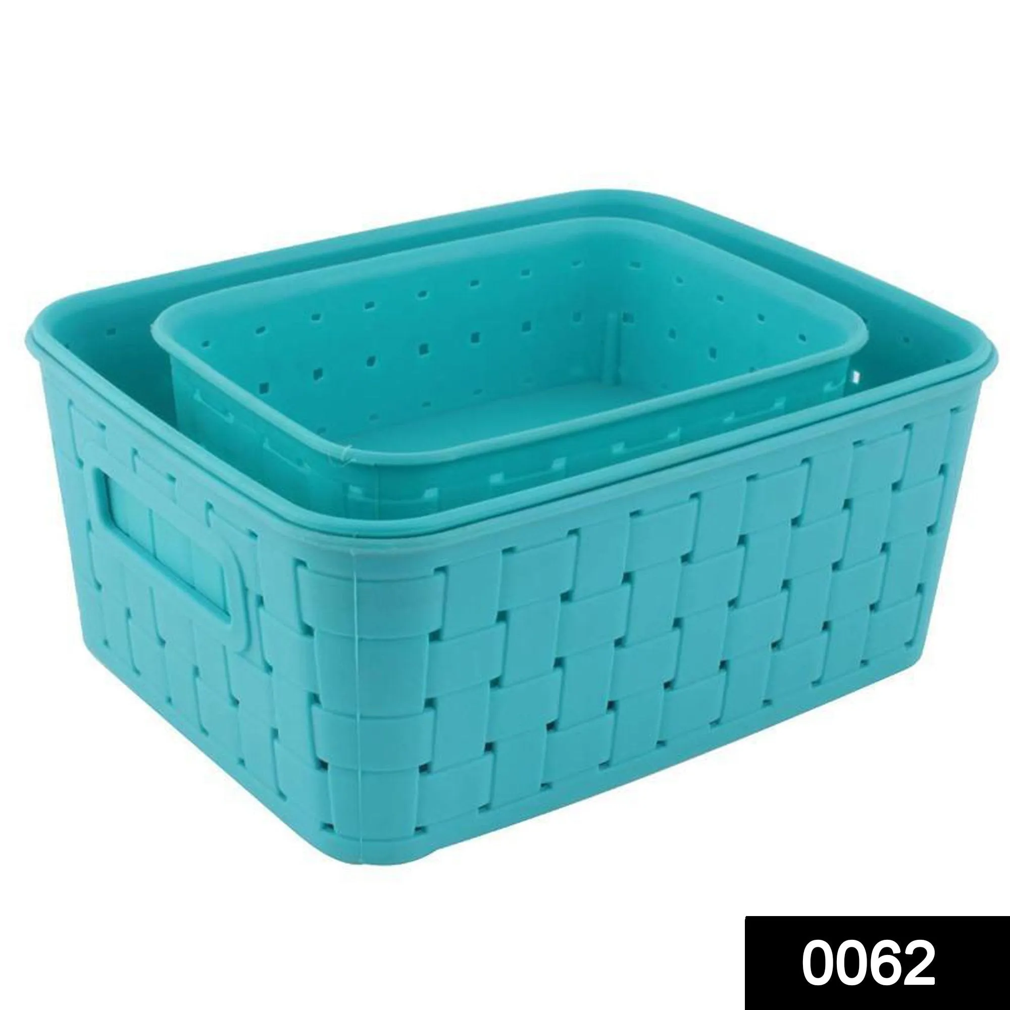 062 Smart Baskets for Storage(Set of 3) Sky Blue