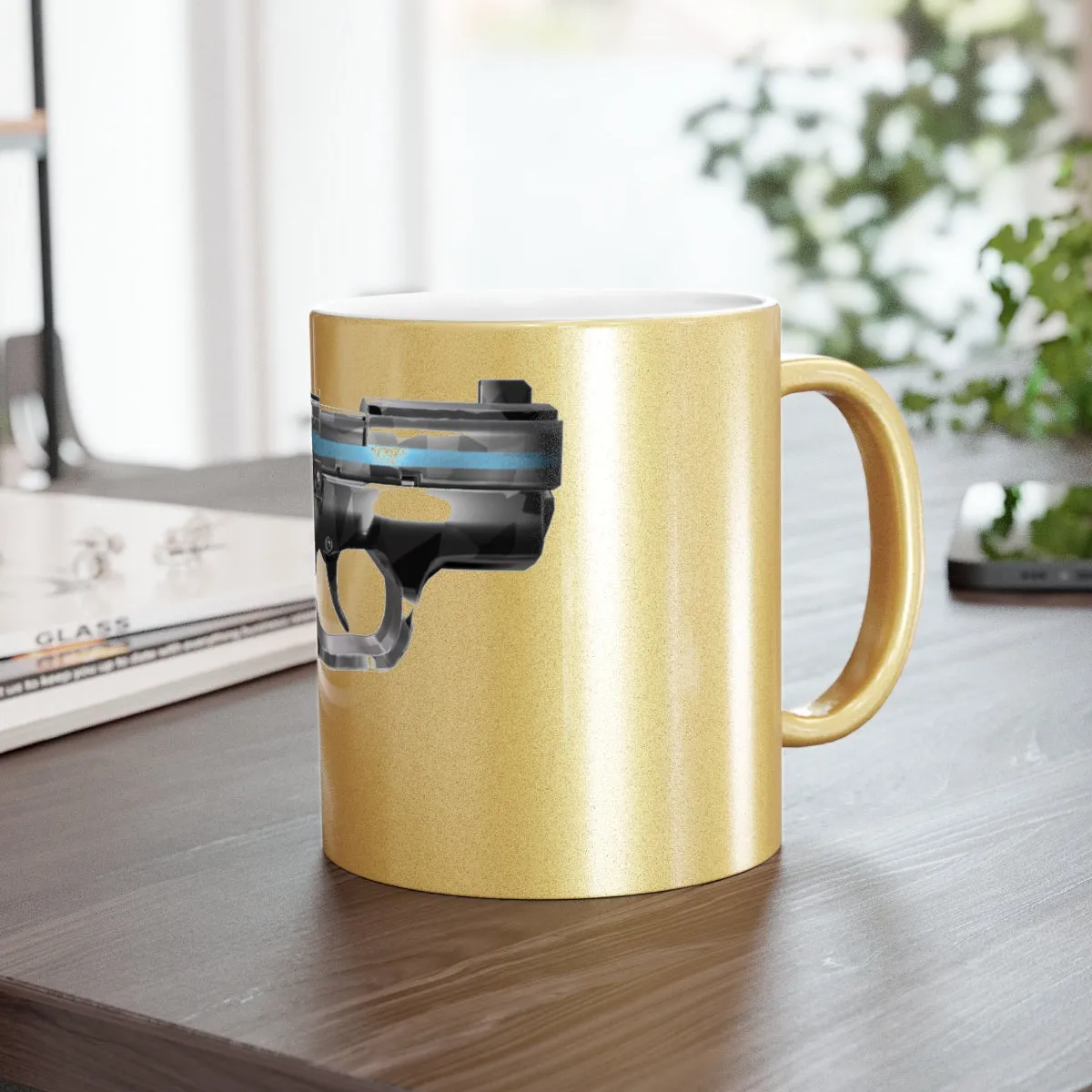 22 Calibur Metallic Mug (Silver\Gold)