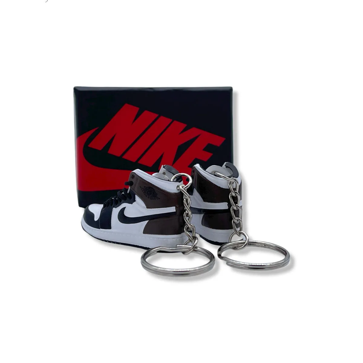 3D Sneaker Keychain- Air Jordan 1 High Dark Mocha Pair