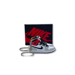 3D Sneaker Keychain- Air Jordan 1 High Smoke Grey Pair