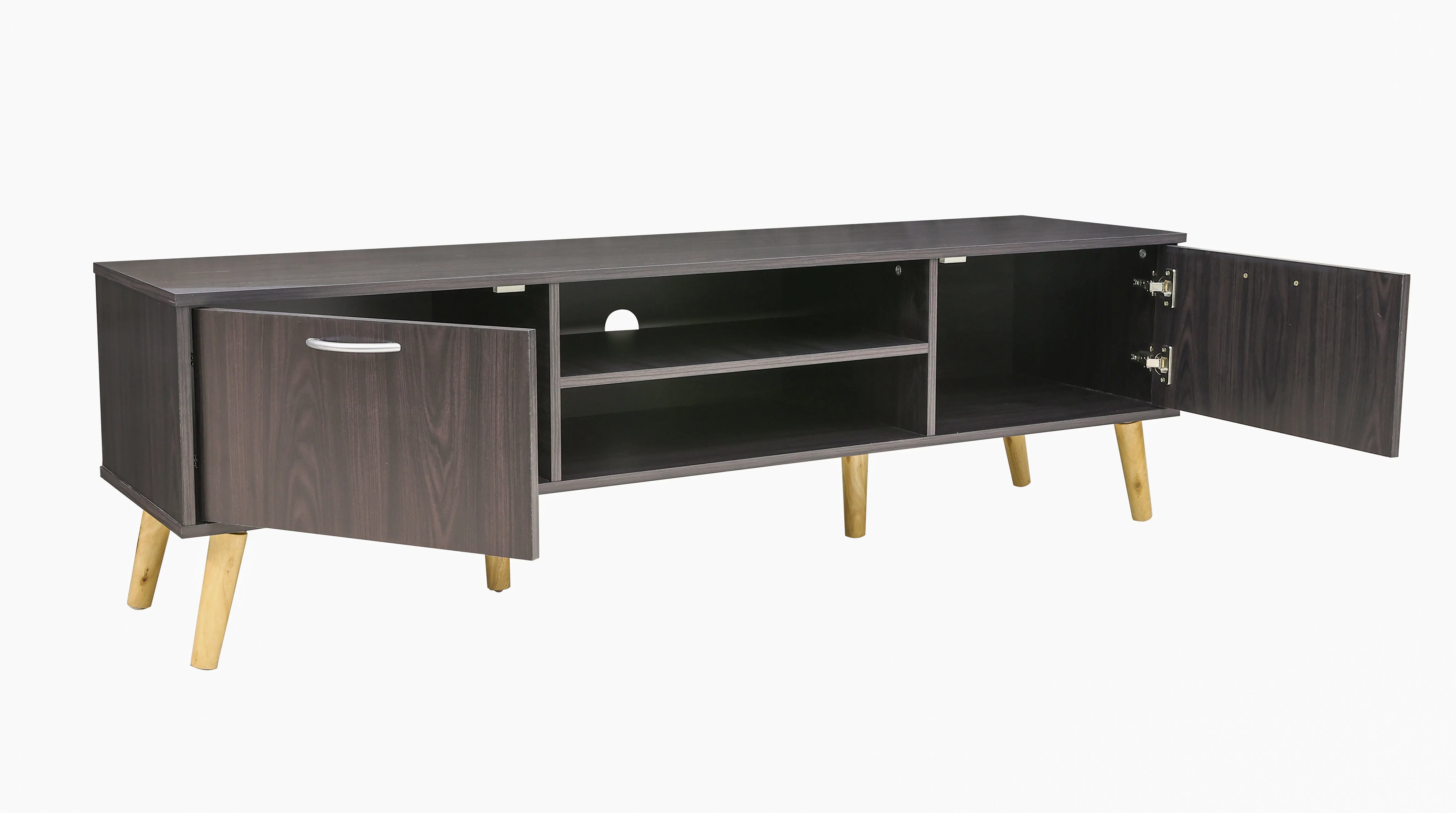 AFT TV RACK / STORAGE UNIT MAJESTIC SERIES, WENGE BROWN, 160CM x 40CM x 46CM