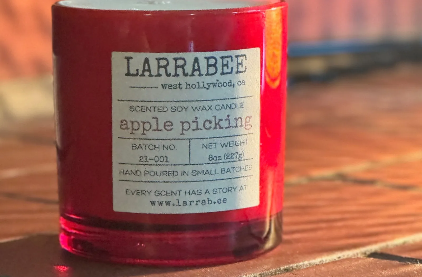 Apple Picking handcrafted candle