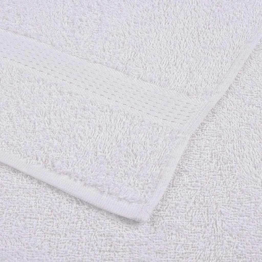 Bath Towels 10 pcs White 100x150 cm 360 gsm 100% Cotton