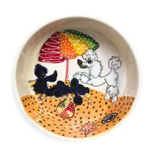 Beach Poodles Play Dog Bowl