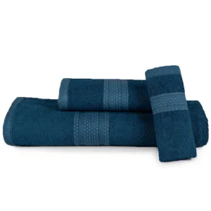 BePlush 3 Piece Towels Set | Ultra Soft, Highly Absorbent, Anti Bacterial (Bath Towel, Hand Towel and Face Towel) Perfect as a Diwali/House Warming/wedding (Gift Box : Aqua Marine Blue)