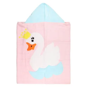 Big Towel Pink Light Aqua Swan Lake