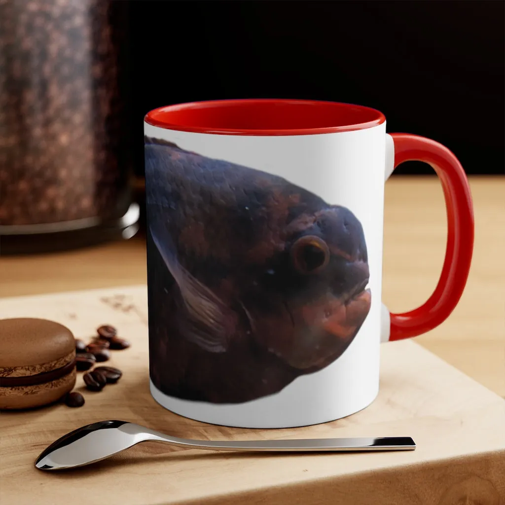 Black and Red Fish 11oz Accent Mug