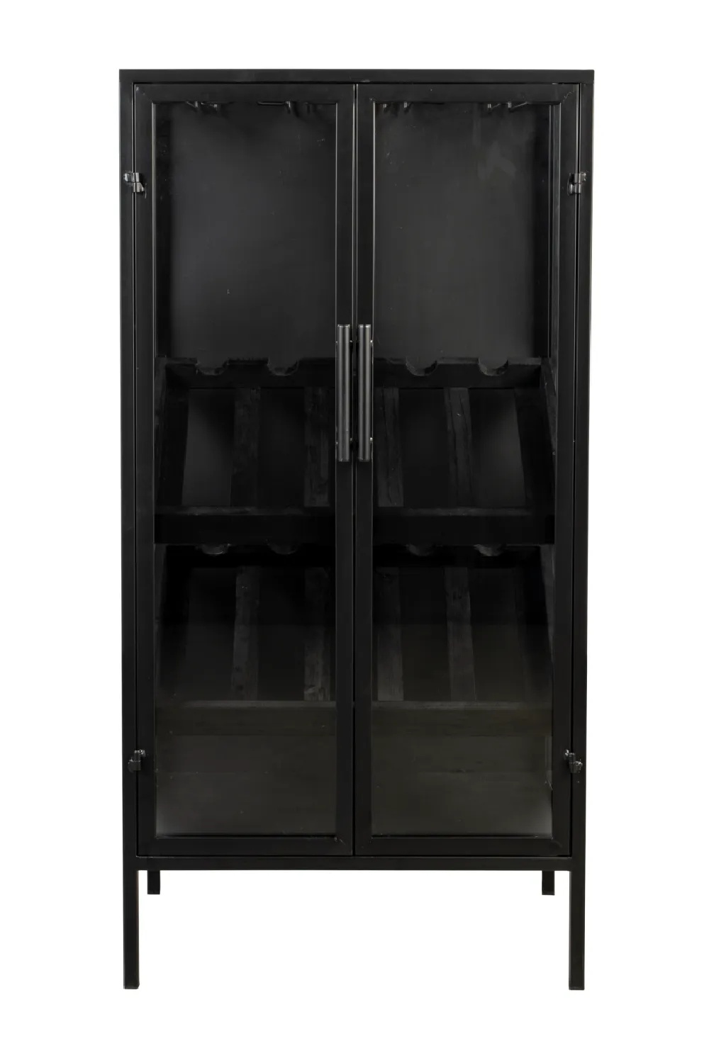 Black Wooden Wine Cabinet | DF Rob