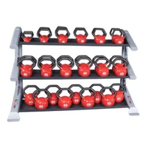 Body-Solid Pro Club Line 3 Tier Kettlebell Rack #SDKR1000KB