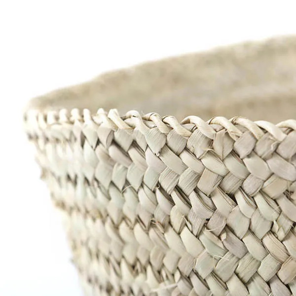 Bohemia Design Woven Palm Leaf Basket Natural