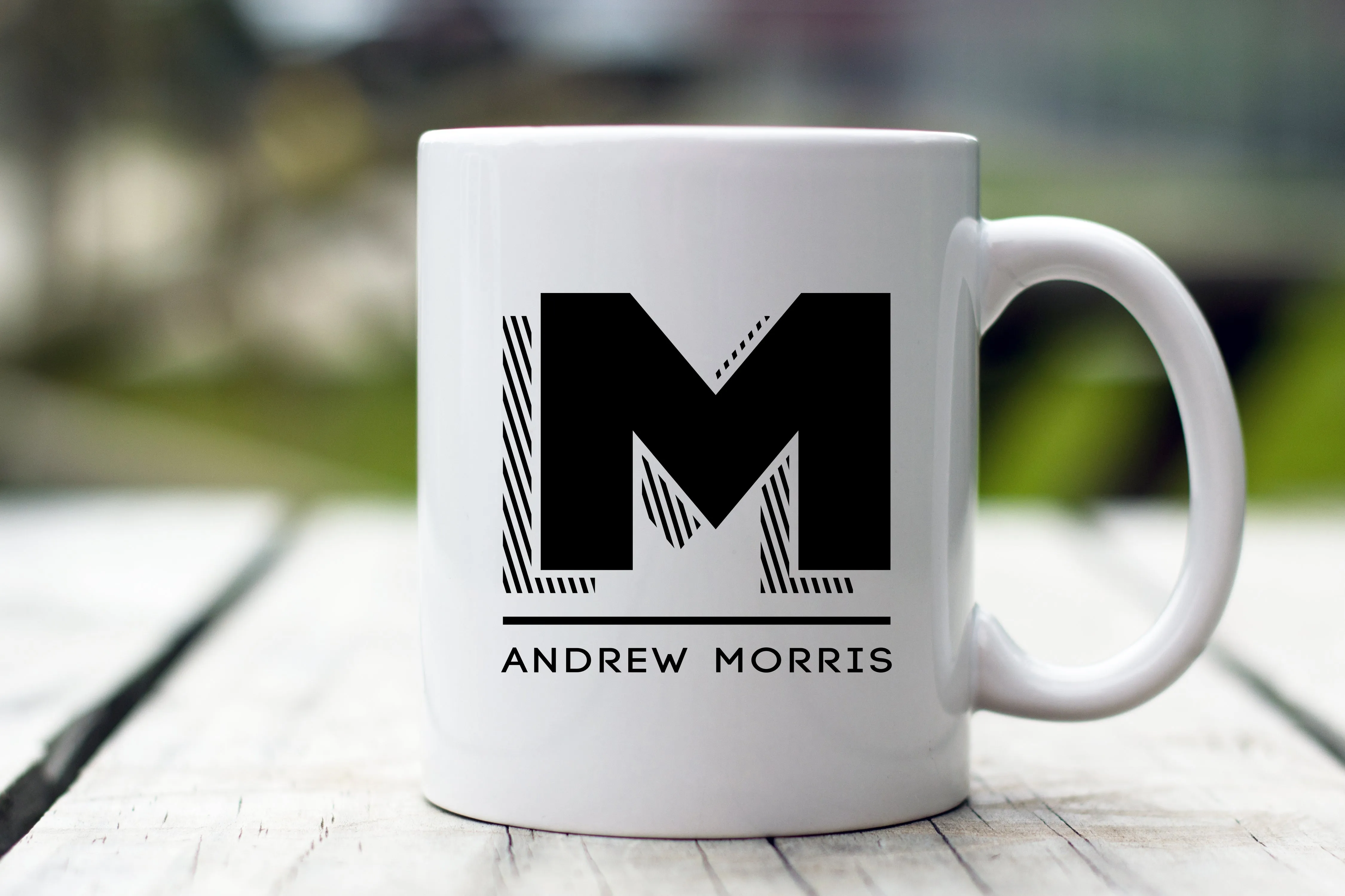 Bold Monogram Coffee Mug