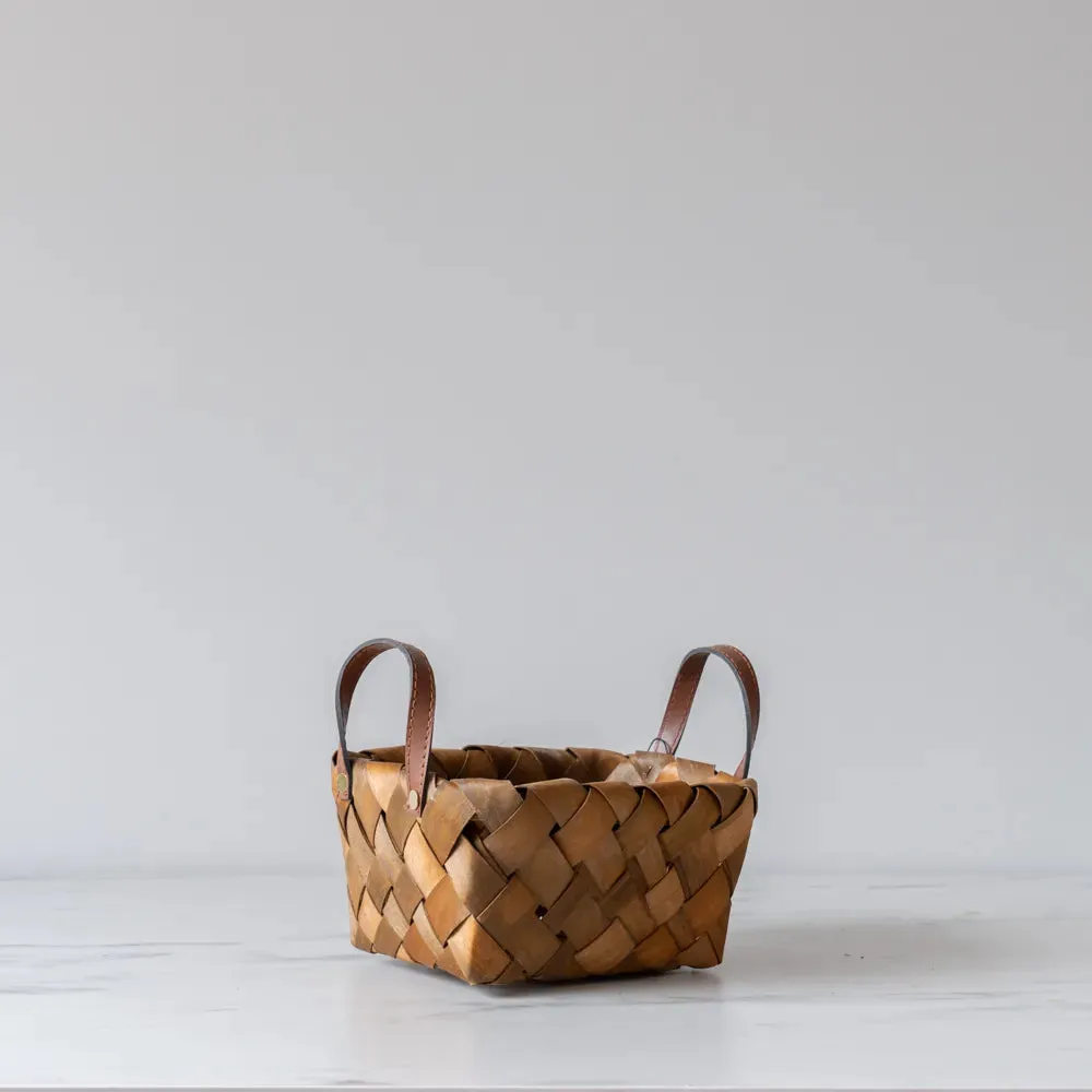 Burnt Wooden Basket