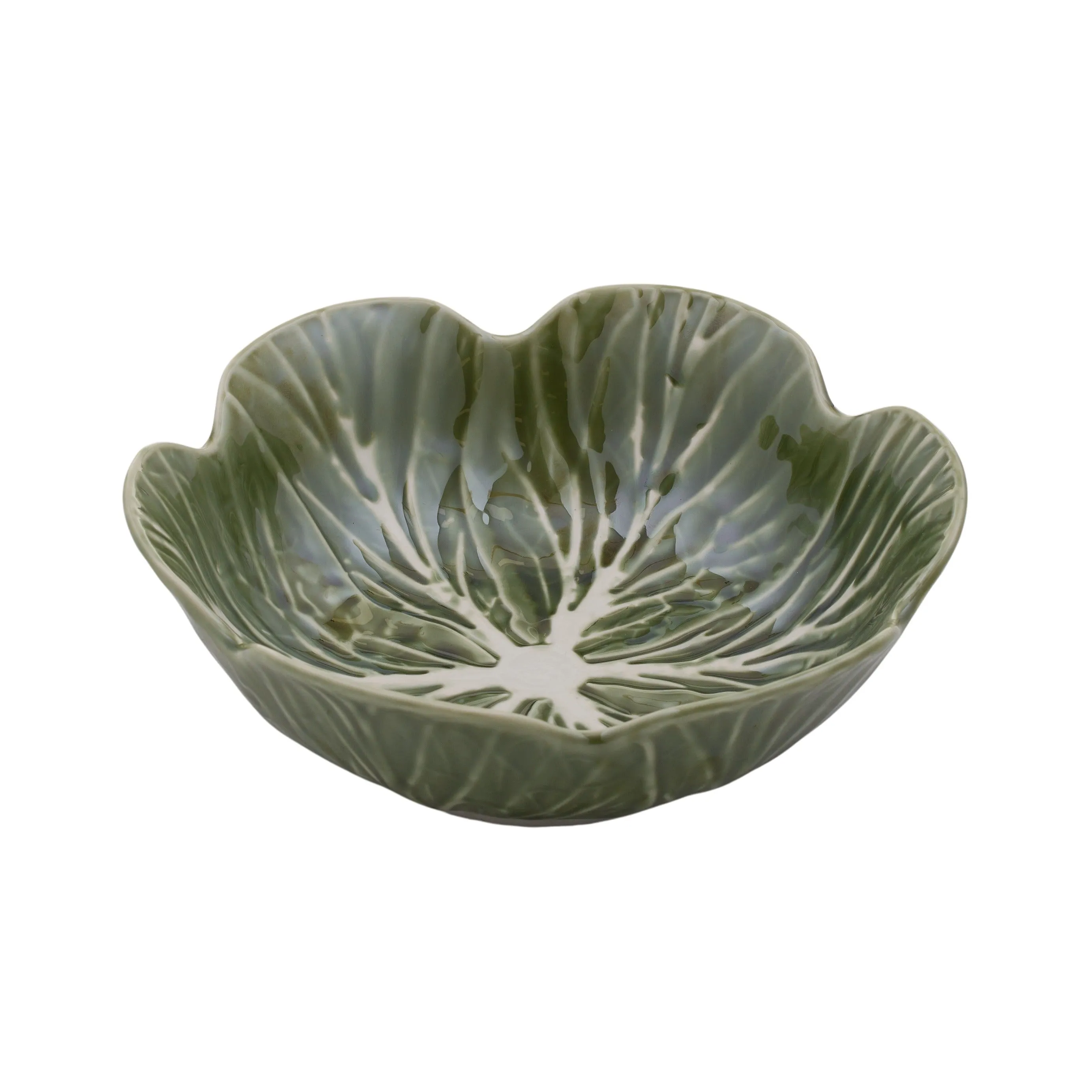 Cabbage Ceramic Bowl 22.5x7cm Green