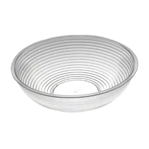 Cambro RSB12CW135 Round Ribbed Bowl, 12" Round, Clear, Case of 12