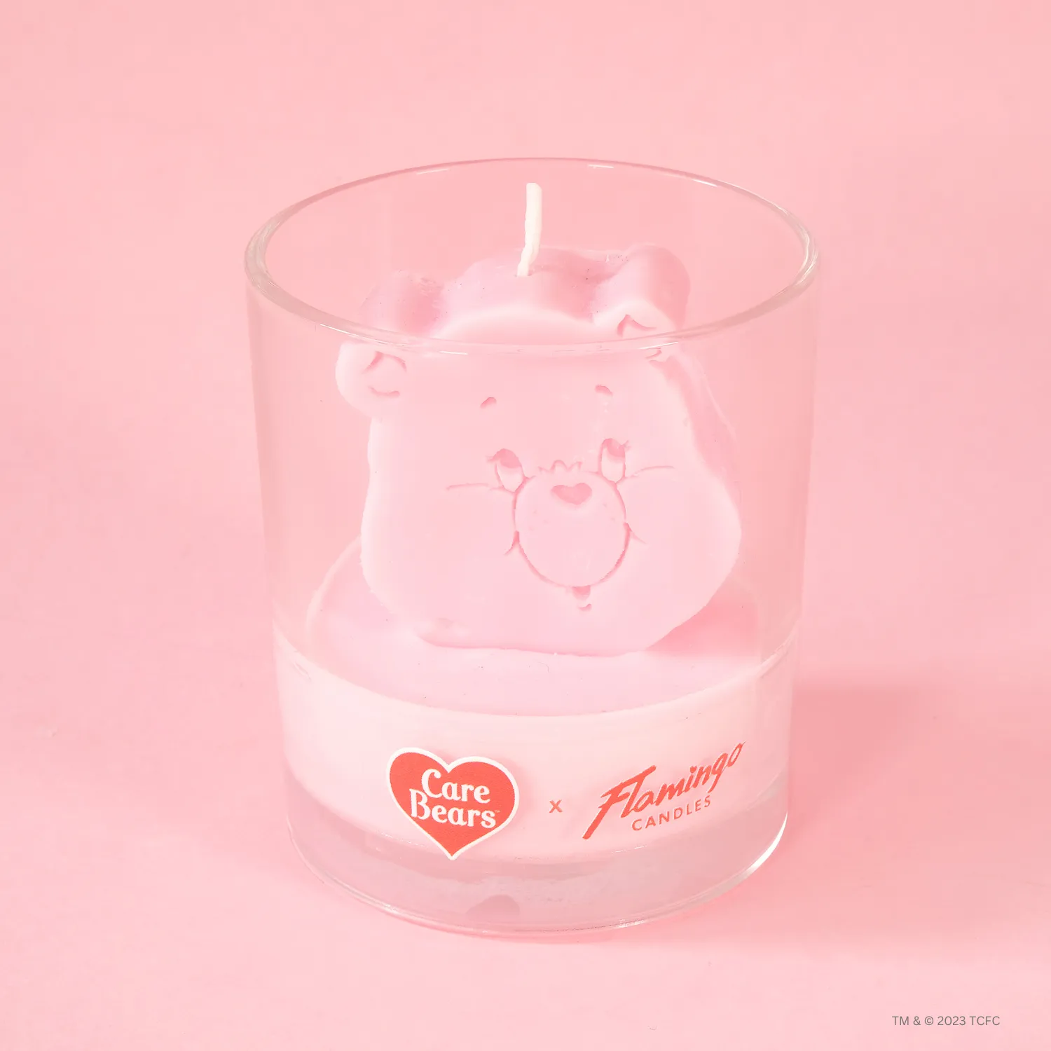 Care Bears x Flamingo Candles Fuzzy Wuzzy Cheer Bear 3D Icon Candle