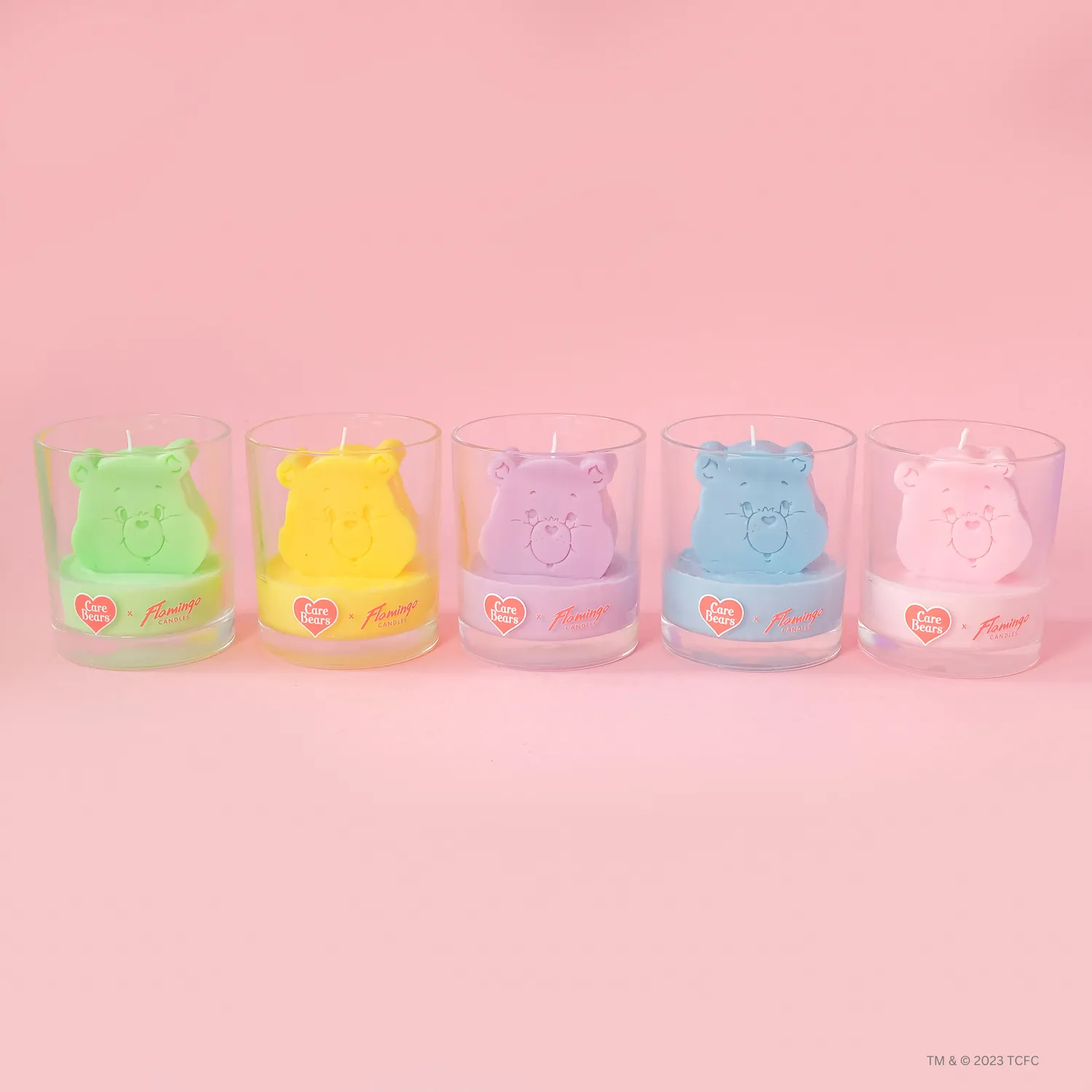 Care Bears x Flamingo Candles Fuzzy Wuzzy Cheer Bear 3D Icon Candle