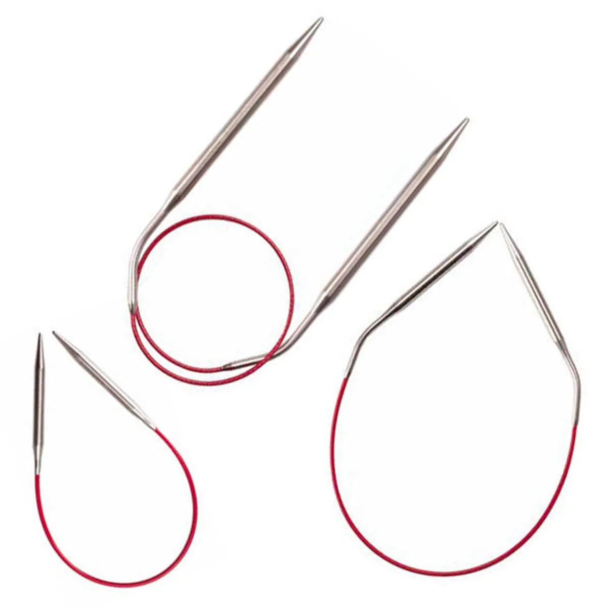 ChiaoGoo Knit RED Circular Needles - US 000 (1.50mm) - 9"