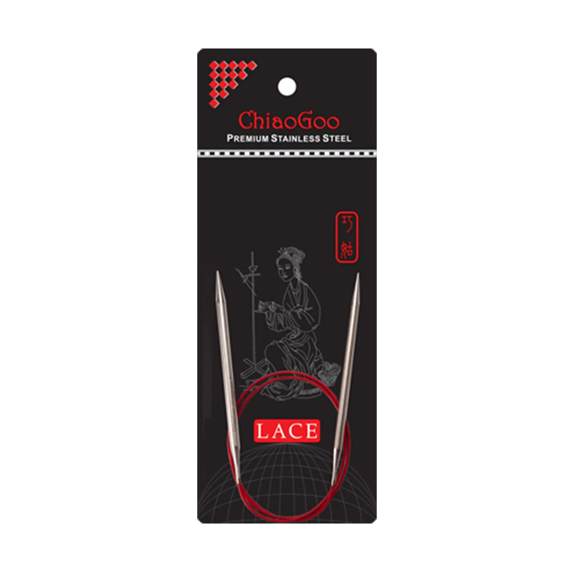 ChiaoGoo RED Lace Circular Needles - US 0 (2.00mm) - 47"