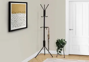 Coat Rack - 68"H / Black Metal