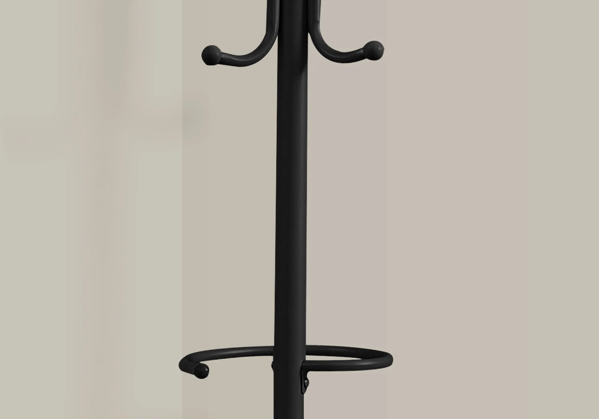 Coat Rack - 68"H / Black Metal