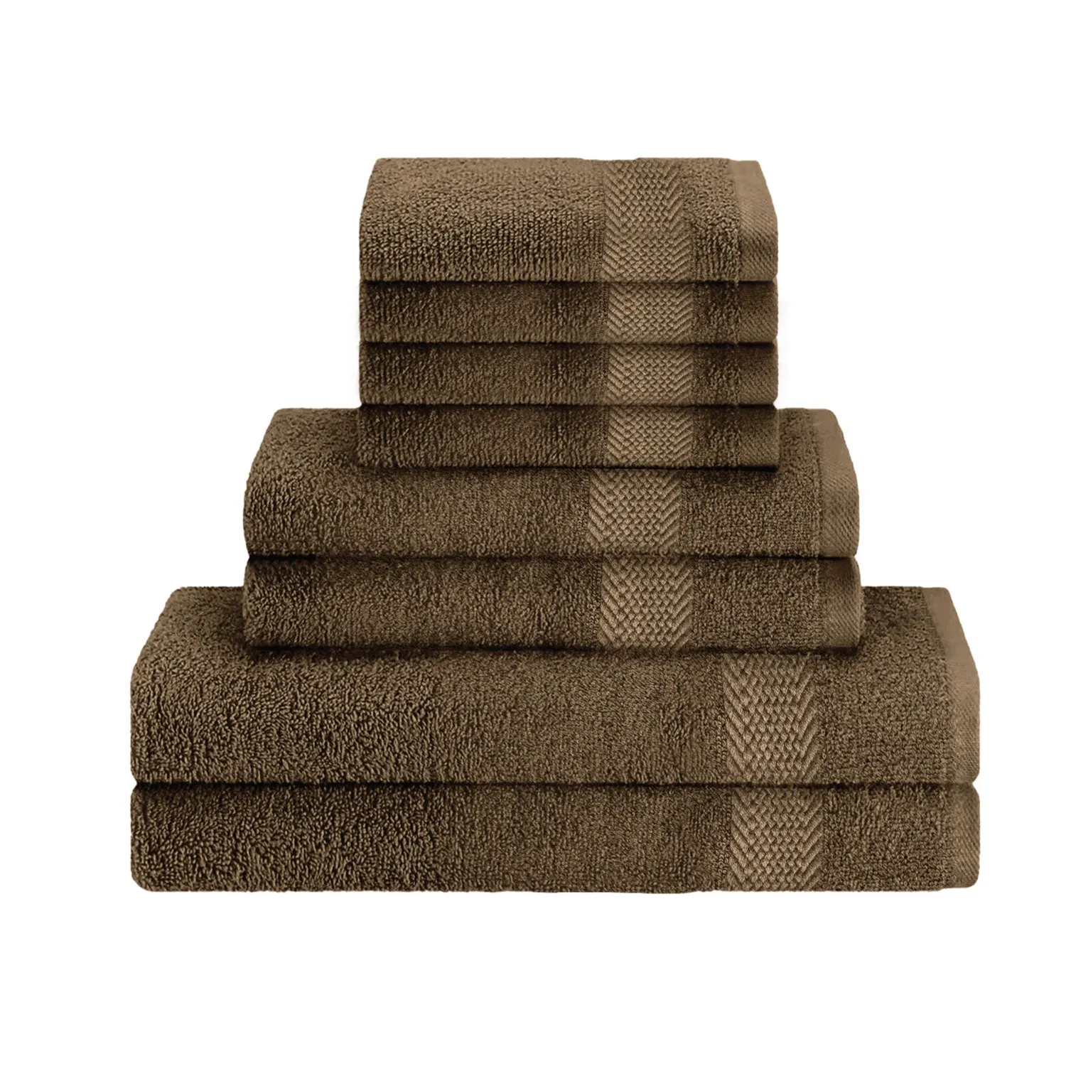 Cotton 8 Piece Towel Set-Soft Feel, Quick Dry, Highly Absorbent Durable Towels