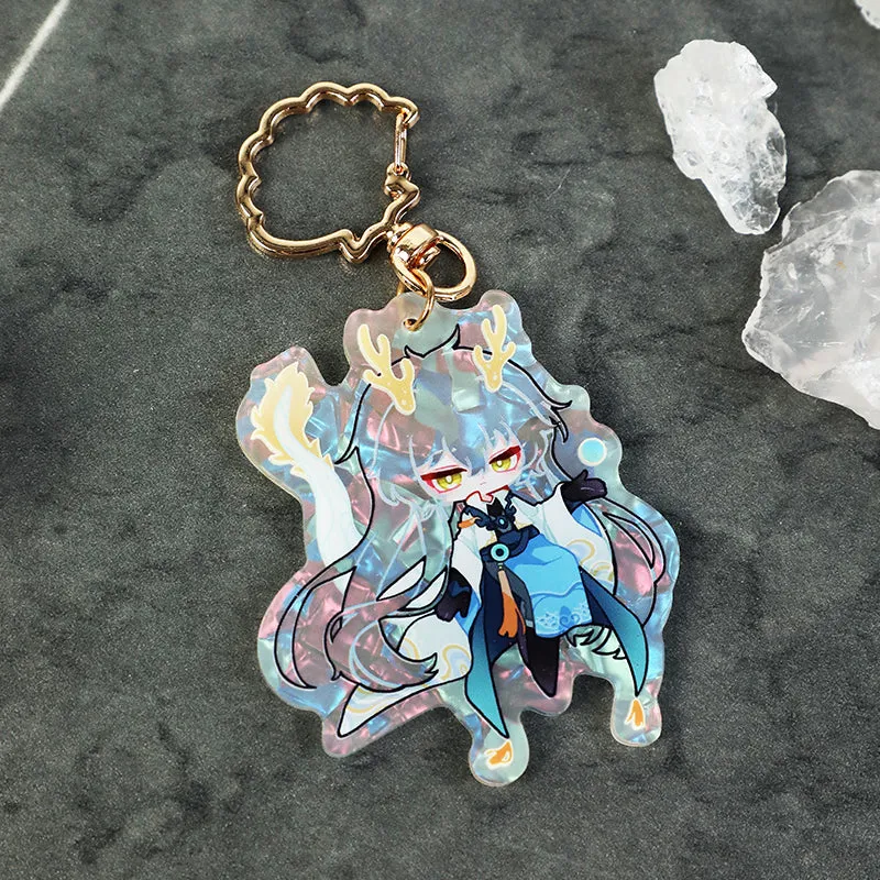 Custom Acrylic Shell Pattern Keychains