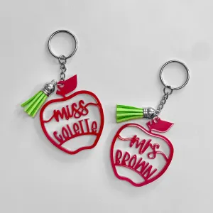 Custom Teacher Acrylic Keychains Teacher End of Year Gift