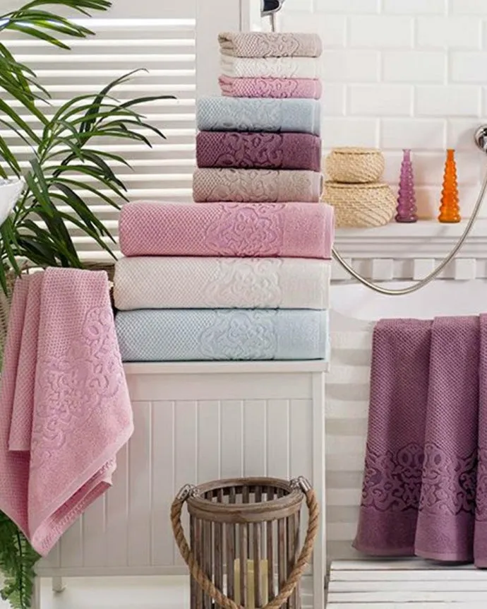 Damson Galata Turkish Cotton Bath Towel 28x56" 1pc