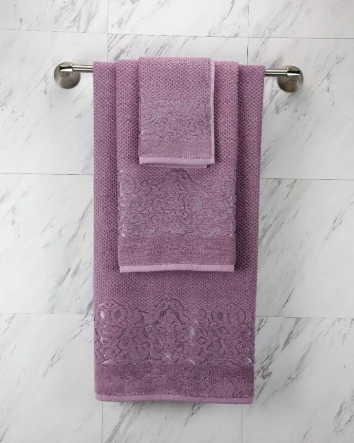 Damson Galata Turkish Cotton Bath Towel 28x56" 1pc