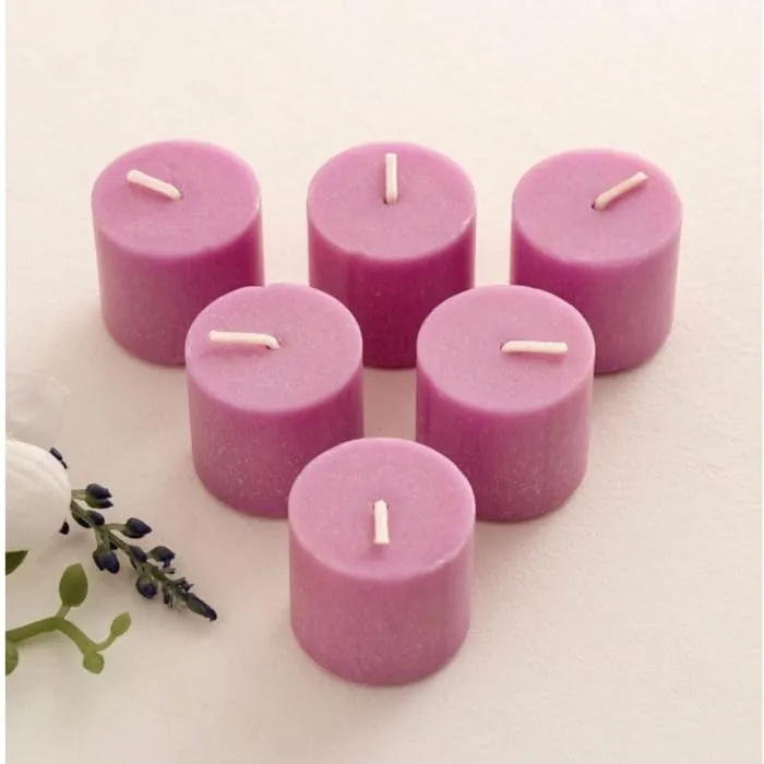 E_glaze Scented Votive Candles/Used on Parties Decor/Celebration/as Gift(Set of 6) (Choose ant Color Set of 6)