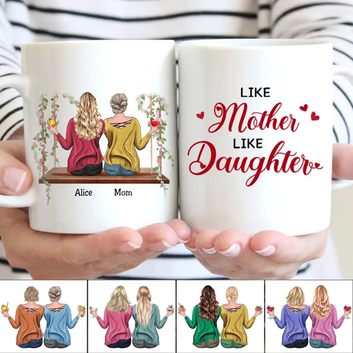 Family - Like Mother Like Daughter - Personalized Mugs