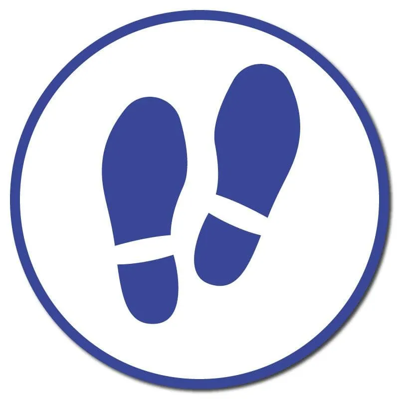 Footprints, Carpet Stickers, Multiple Colours & Sizes Available