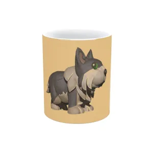 Grey Dog Metallic Mug (Silver / Gold)