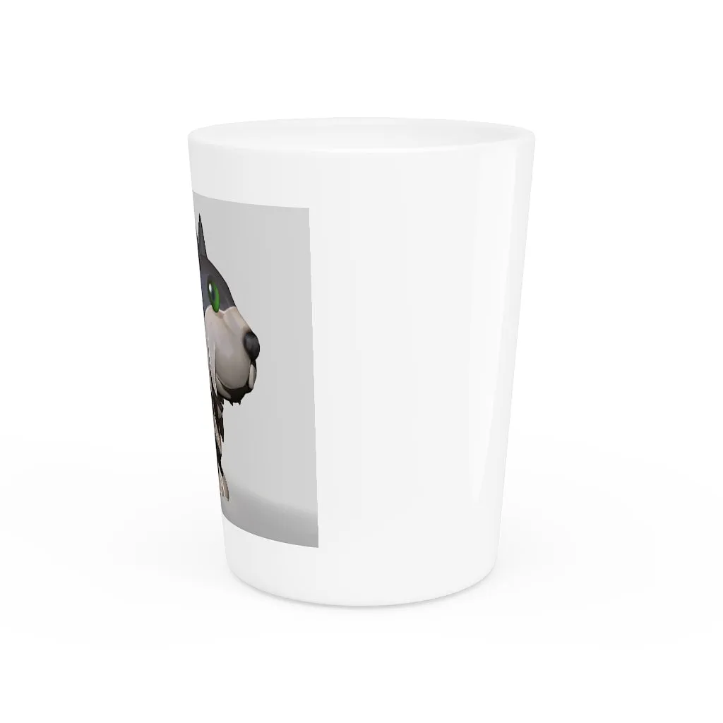 Grey Dog Shot Glass