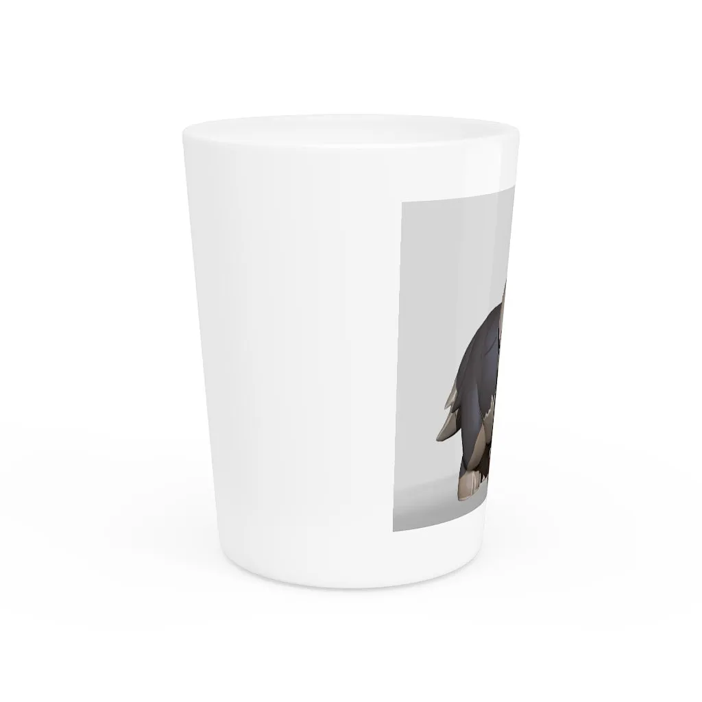 Grey Dog Shot Glass