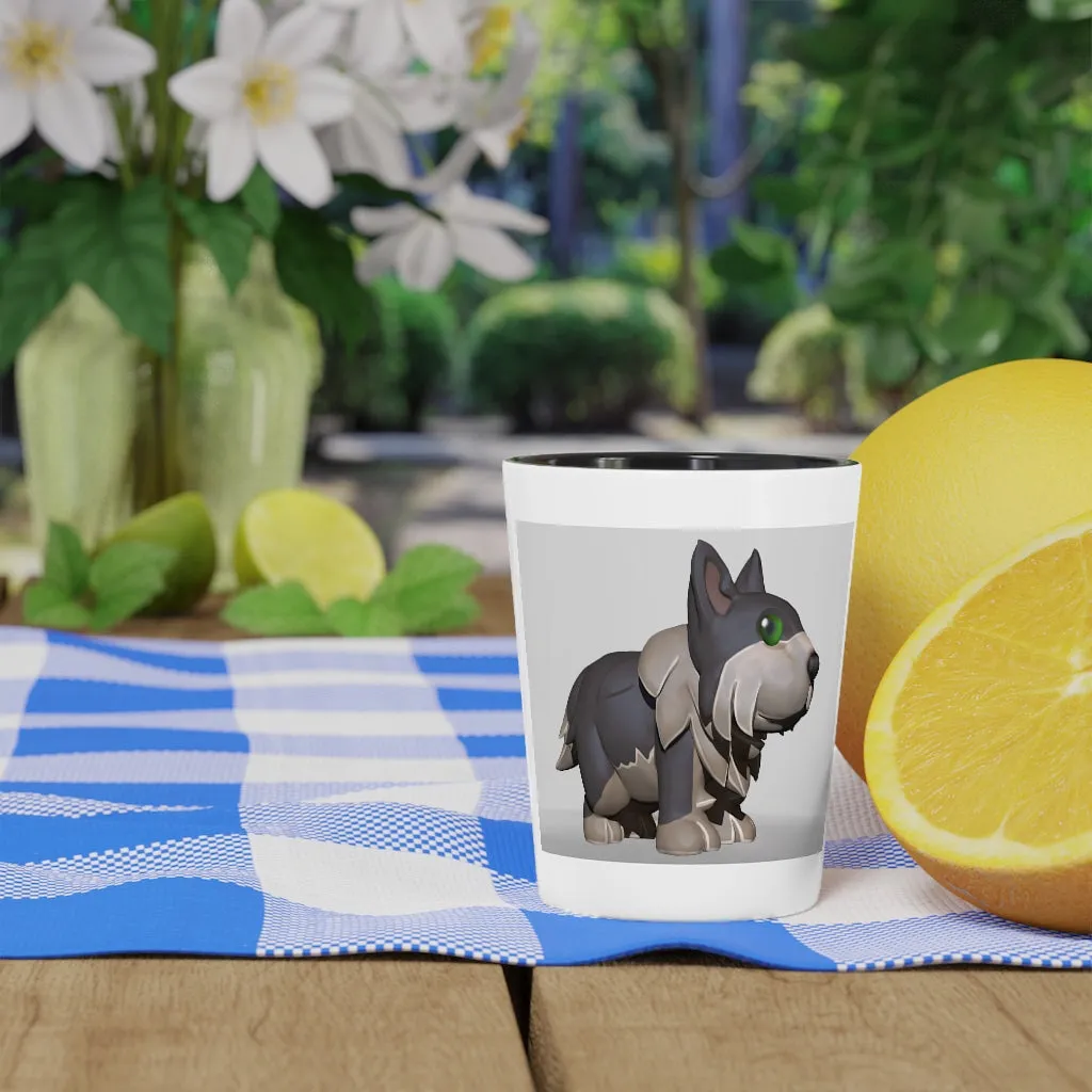 Grey Dog Shot Glass