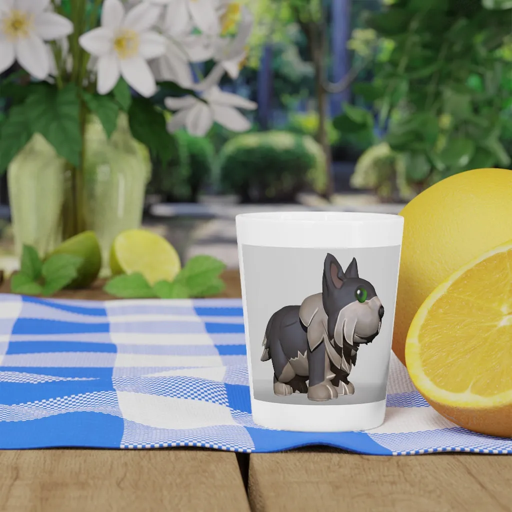 Grey Dog Shot Glass