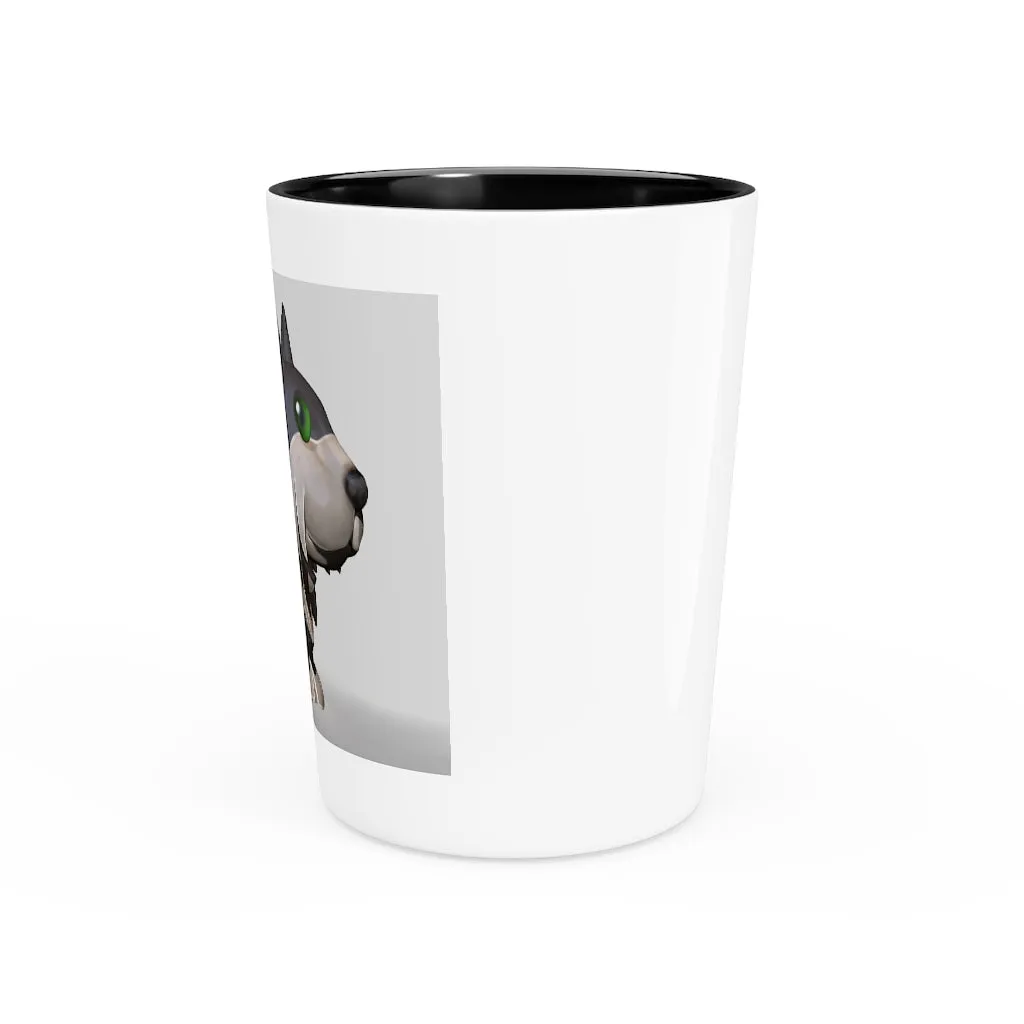 Grey Dog Shot Glass