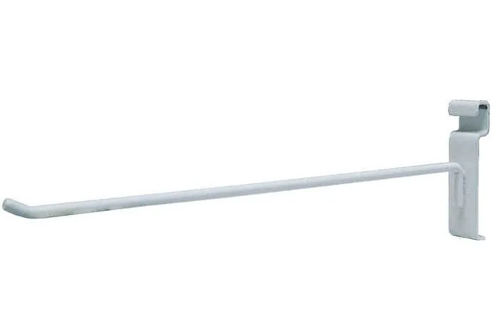 Grid Hooks -(12) White Metal Grid Peg hook for Gridwall 6