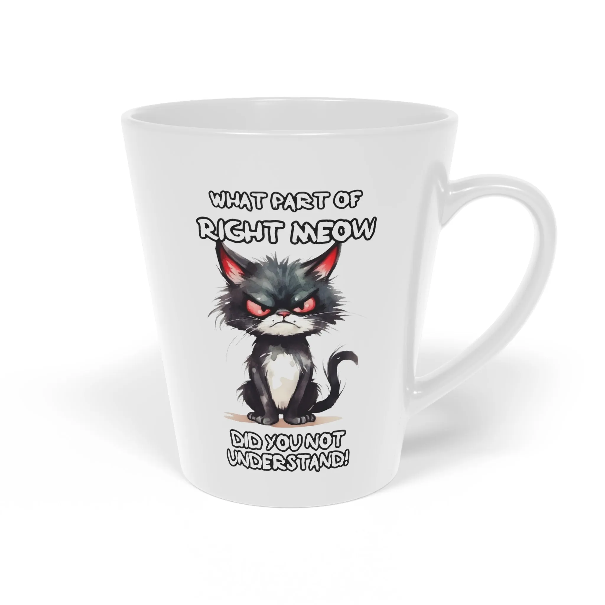 Grumpy Cat Latte Mug, 12oz