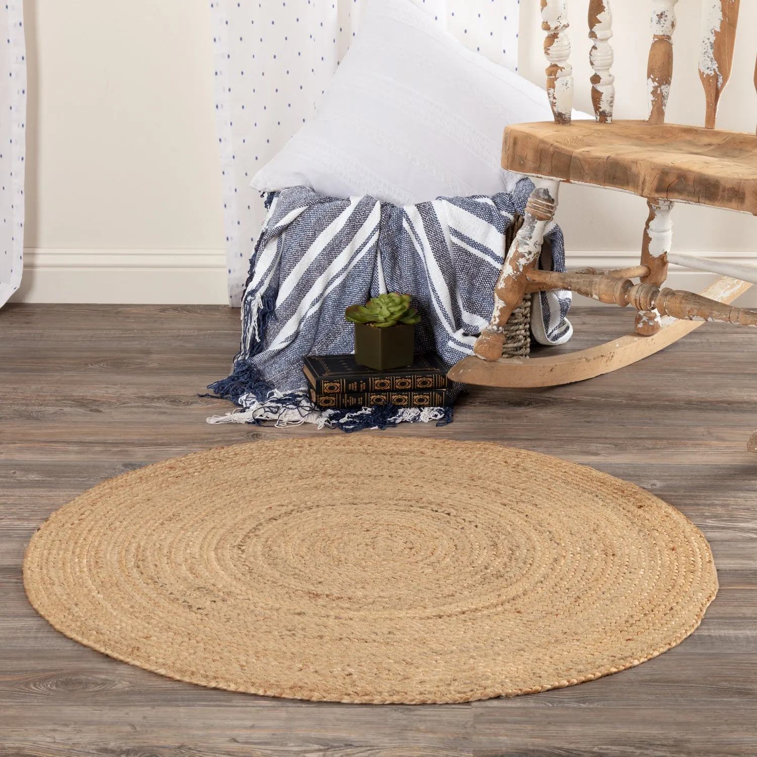 Harlow Jute Rug w/ Pad 3ft Round