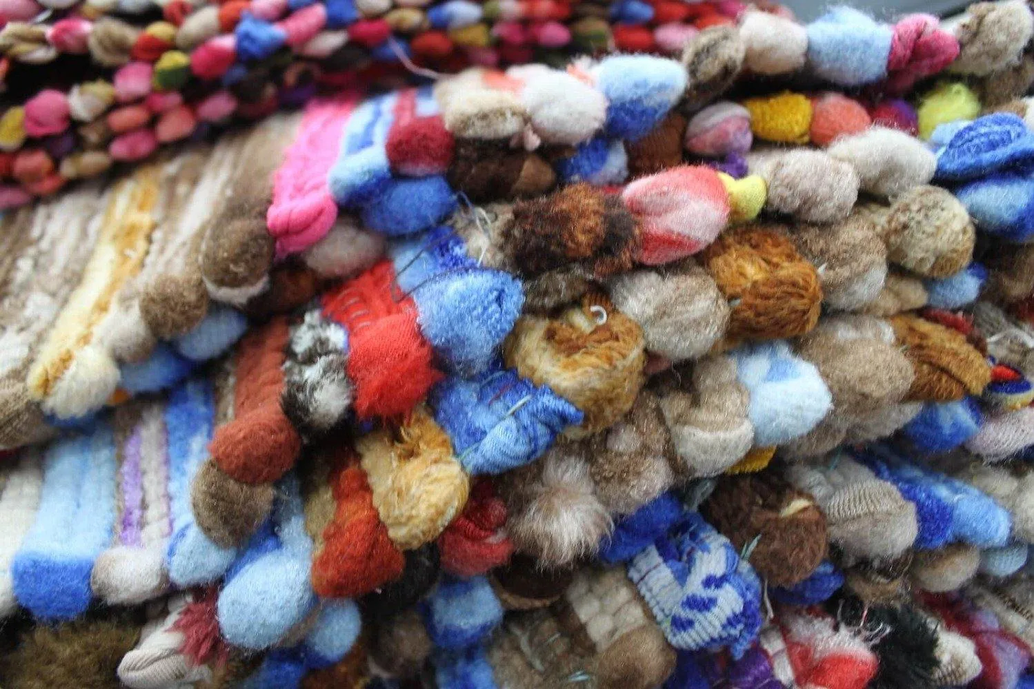 Indian Velvet Rag Rug