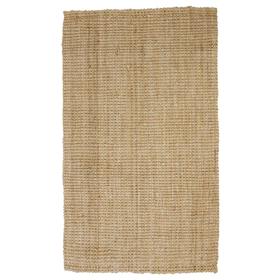 Indira Bleach Natural Jute Hallway Runner Rug