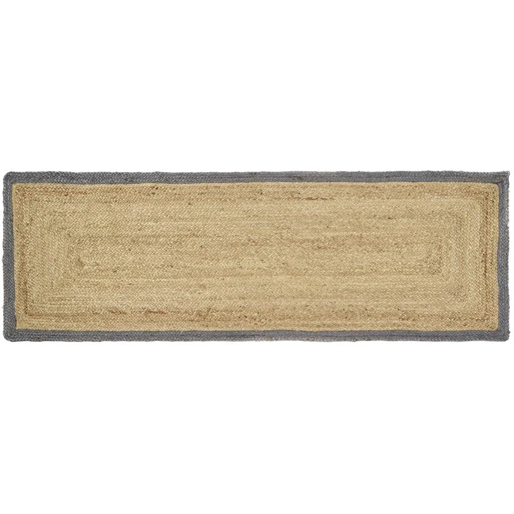 Jute Border Rug Grey