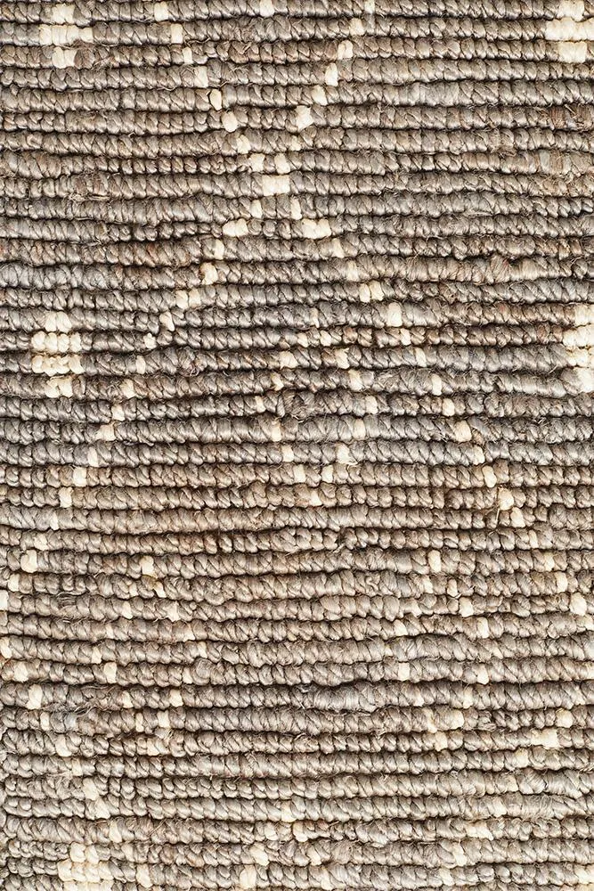 Kenya 27 Grey Tribal Luxe Hand Woven Jute Rug