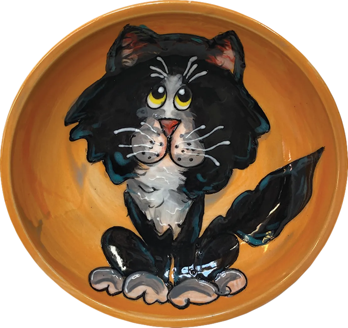 Kitty Cat Dish by Debby Carman