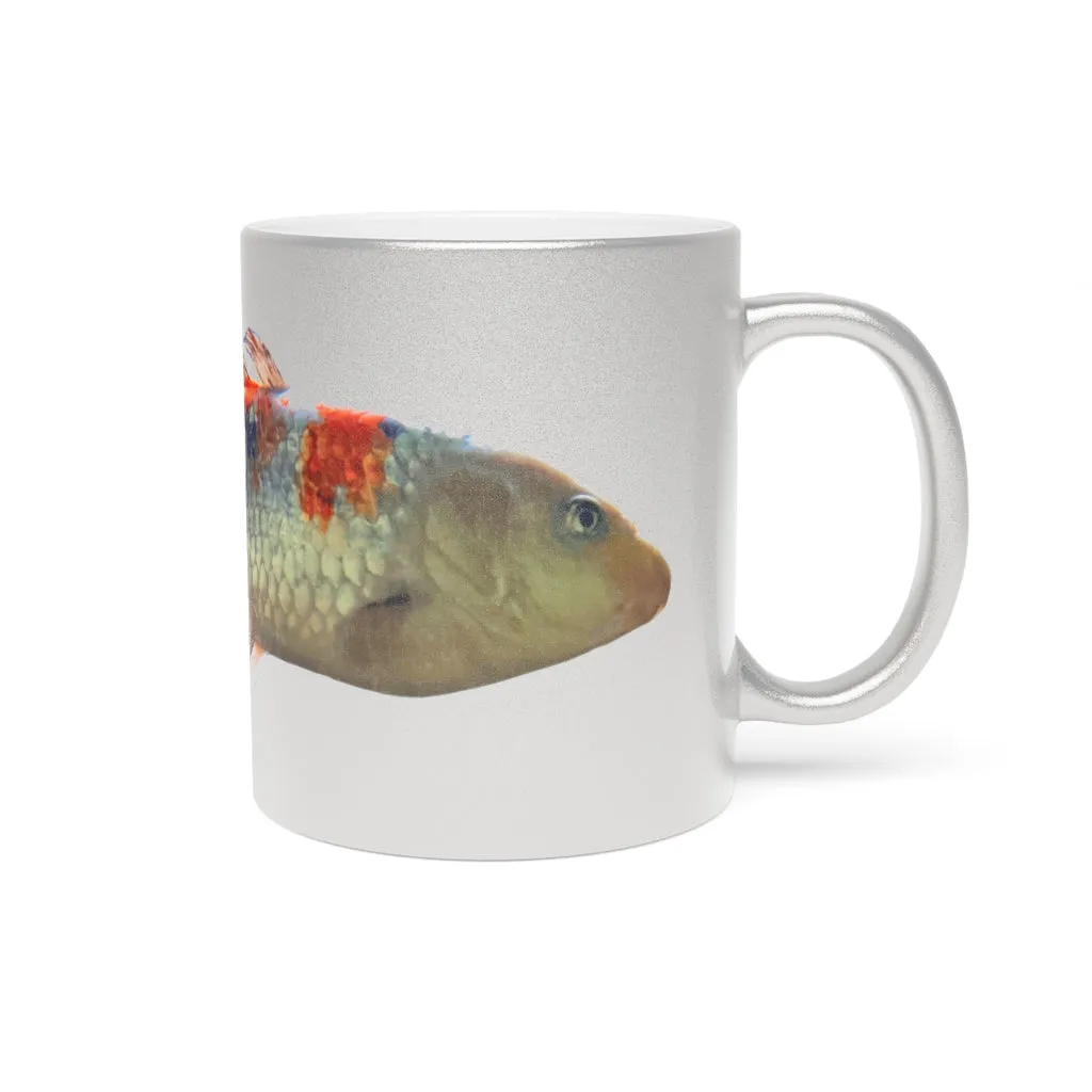 Koi Fish Metallic Mug (Silver / Gold)