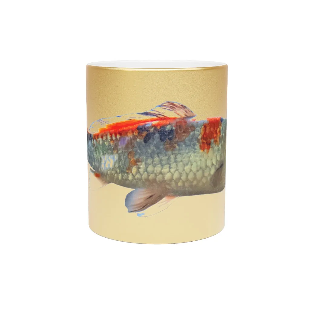 Koi Fish Metallic Mug (Silver / Gold)