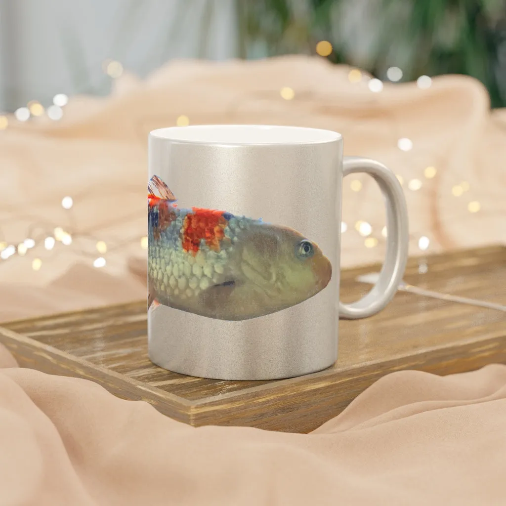 Koi Fish Metallic Mug (Silver / Gold)