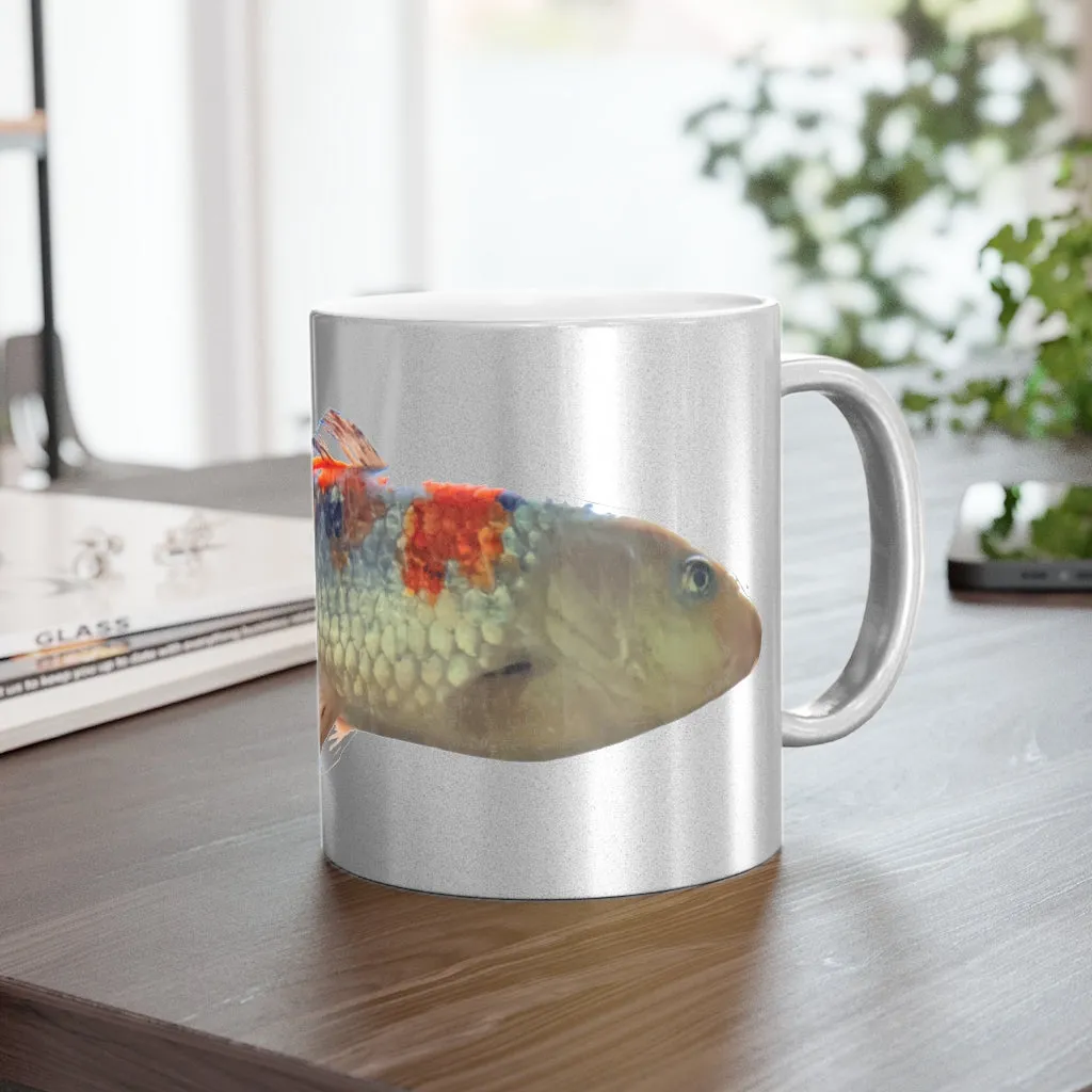 Koi Fish Metallic Mug (Silver / Gold)